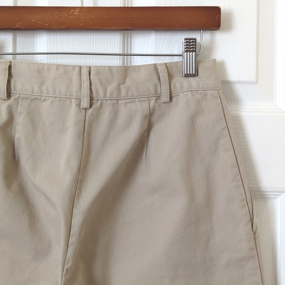Ralph Lauren Sport Y2K Vintage High Waist Straight Leg Chino Capri Pants Beige 6 - Picture 13 of 15